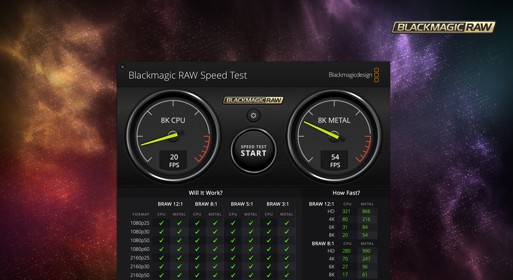 blackmagic speed test for mac